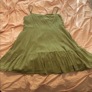 Green cami dress
